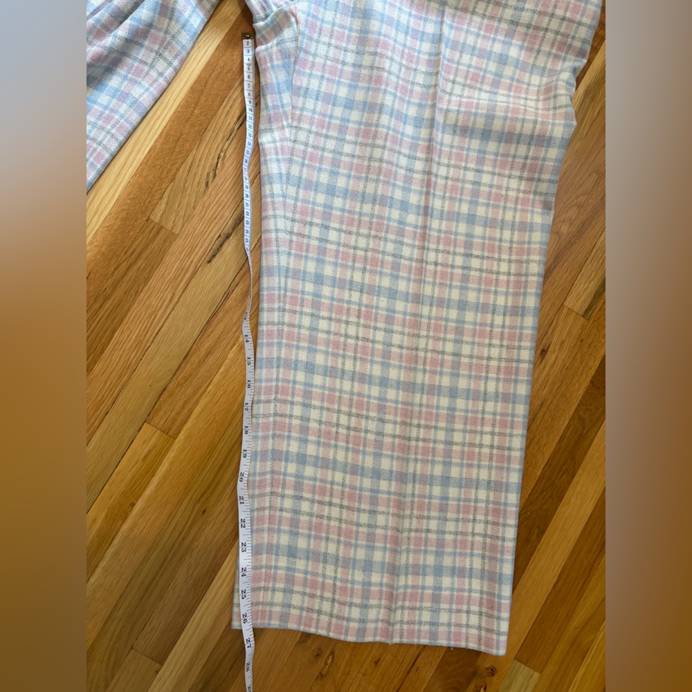 Sezane Plaid Trousers in Pastel Shades - Picture 11 of 12